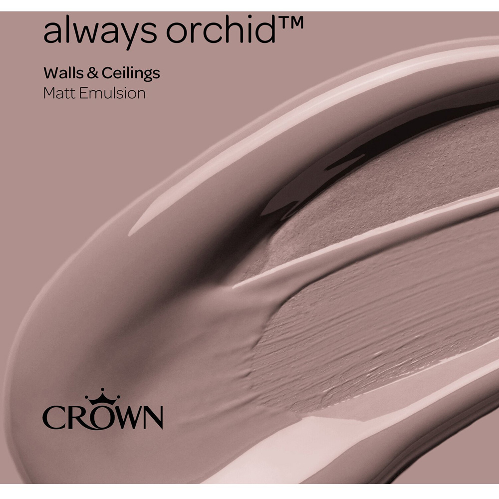 Crown Walls and Ceilings Always Orchid Matt Emulsion Paint 5L Image 7