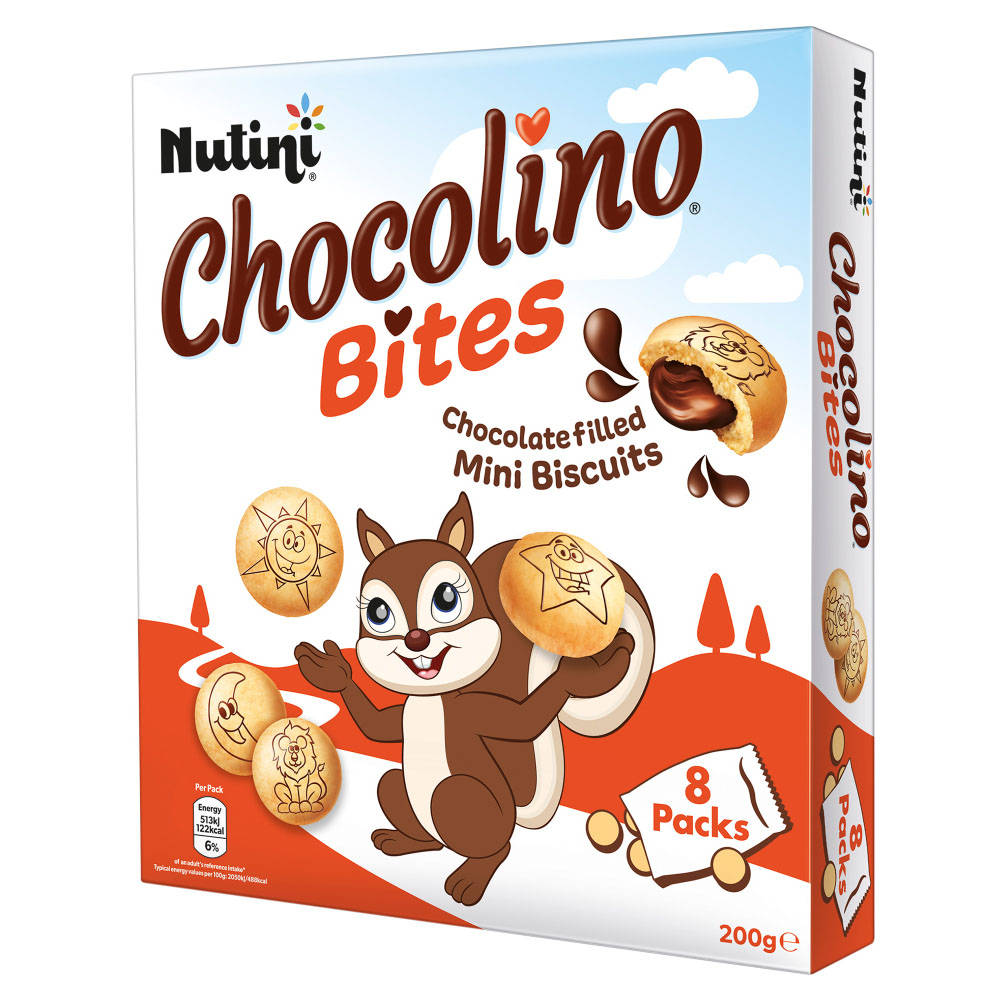 Nutini Chocolino Bites Mini Biscuits with Chocolate Flavoured Filling 8 Pack Image