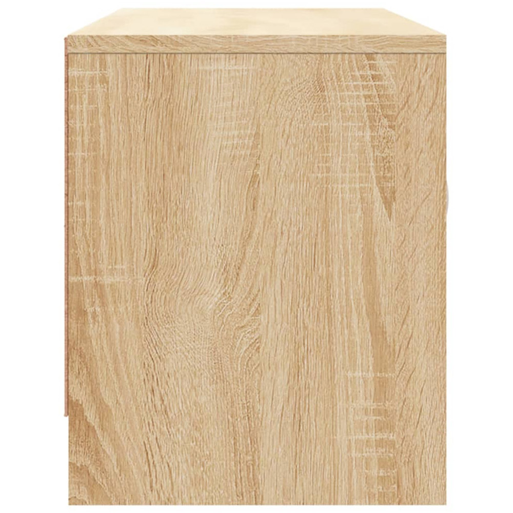 vidaXL 2 Door 2 Shelf Sonoma Oak TV Cabinet Image 7