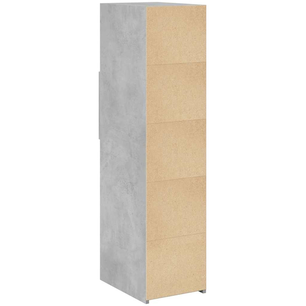 vidaXL 2 Drawer 3 Shelf Concrete Grey Highboard Image 6