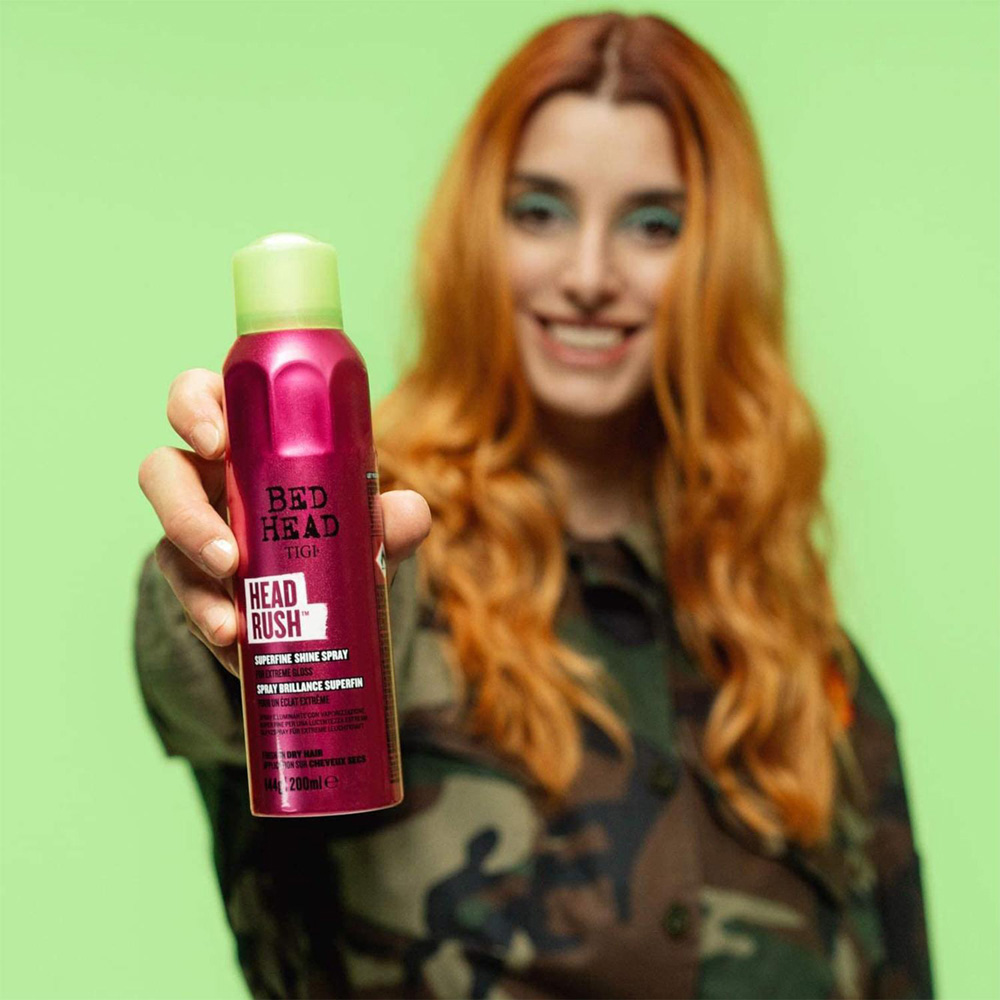 TIGI Bed Head Headrush Smooth and Shiny High Gloss Styling Hair Spray 200ml 6 Pack Image 7