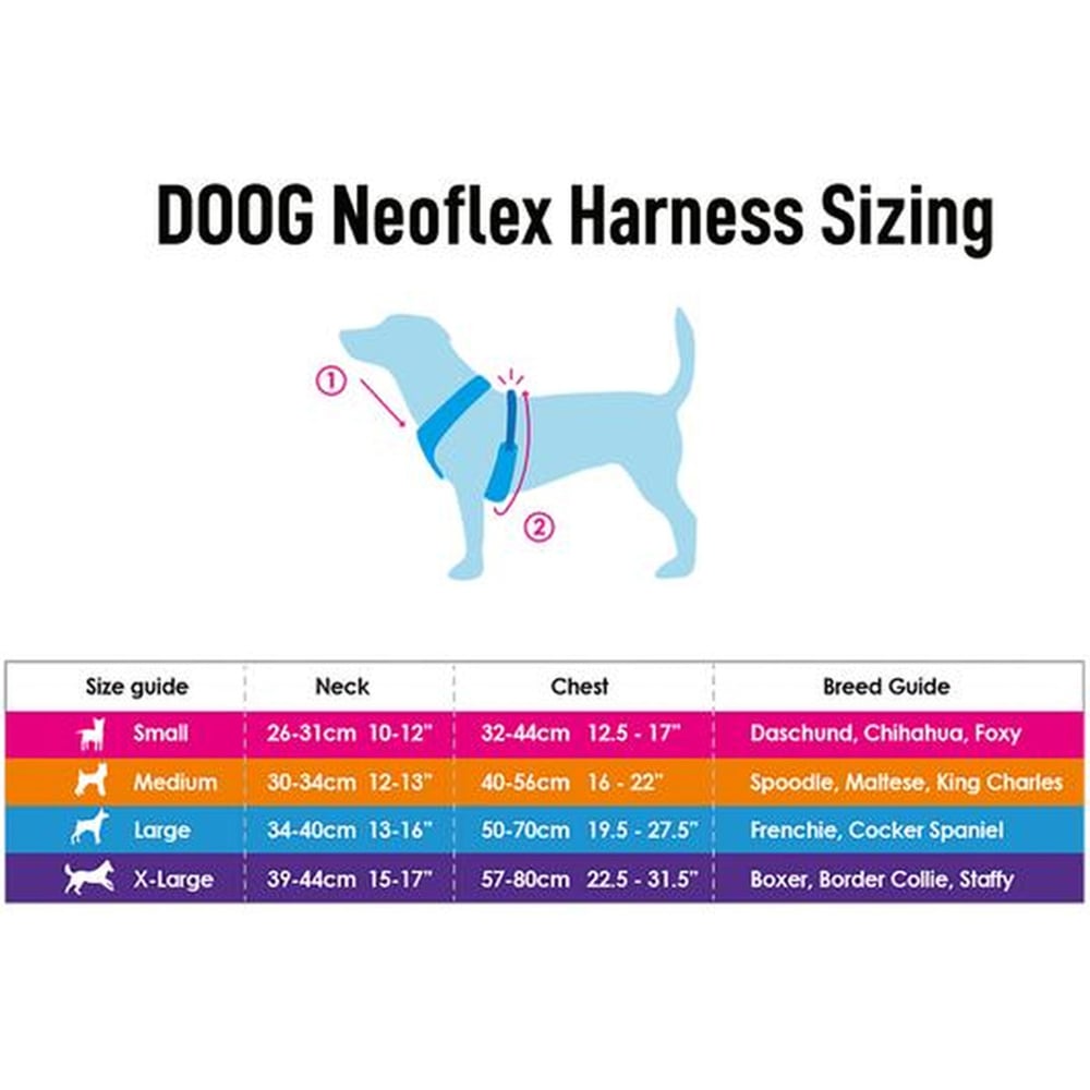 DOOG Medium Neon Lady Dog Harness Image 6