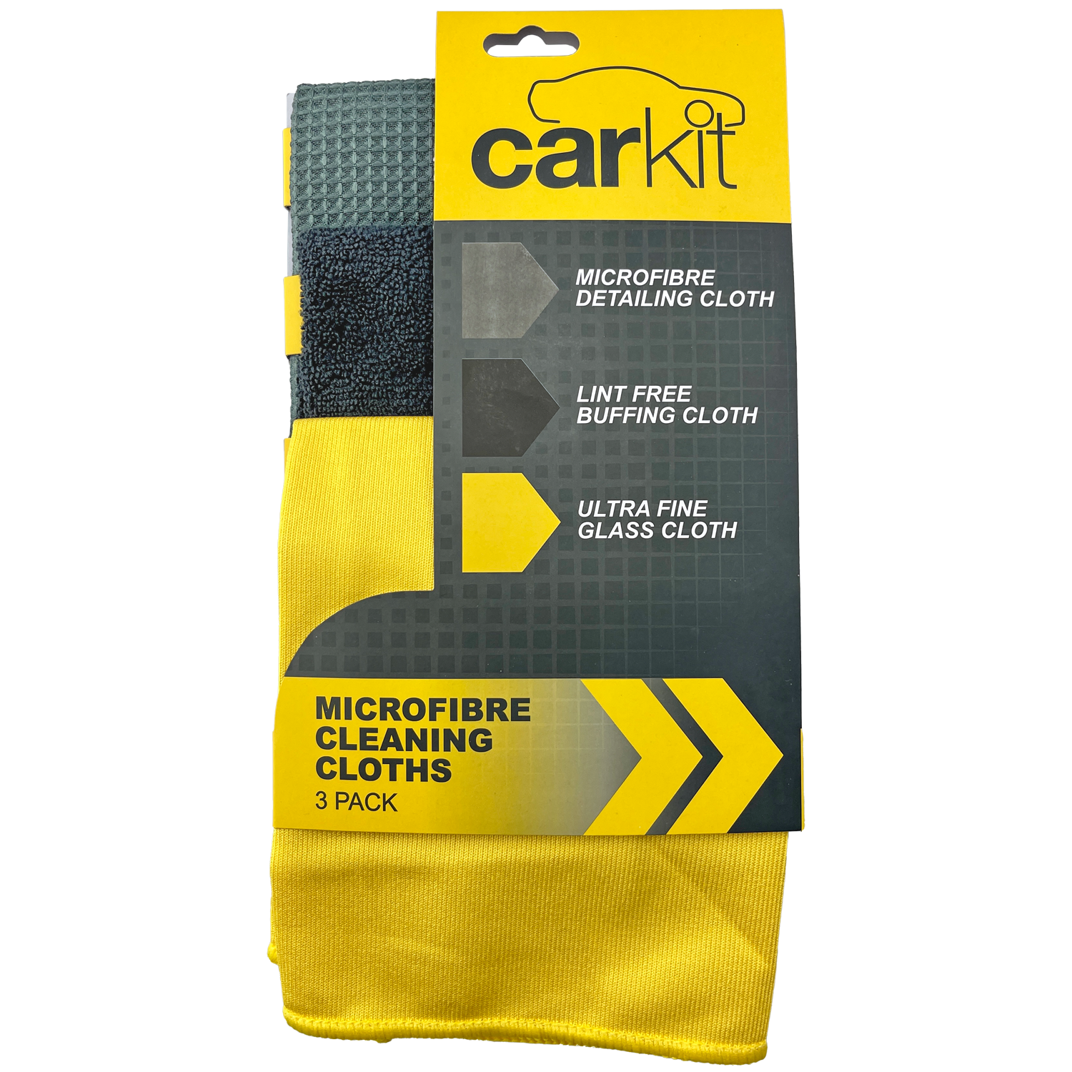 CarKit Pack of 3 Microfibre Cleaning Cloths Image
