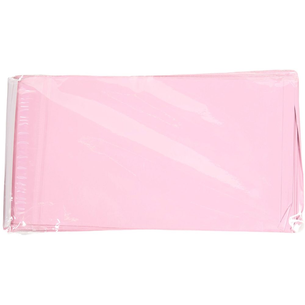 Pack of 50 Plain Mailing Bags Pink 5 x 7 inch Image 2