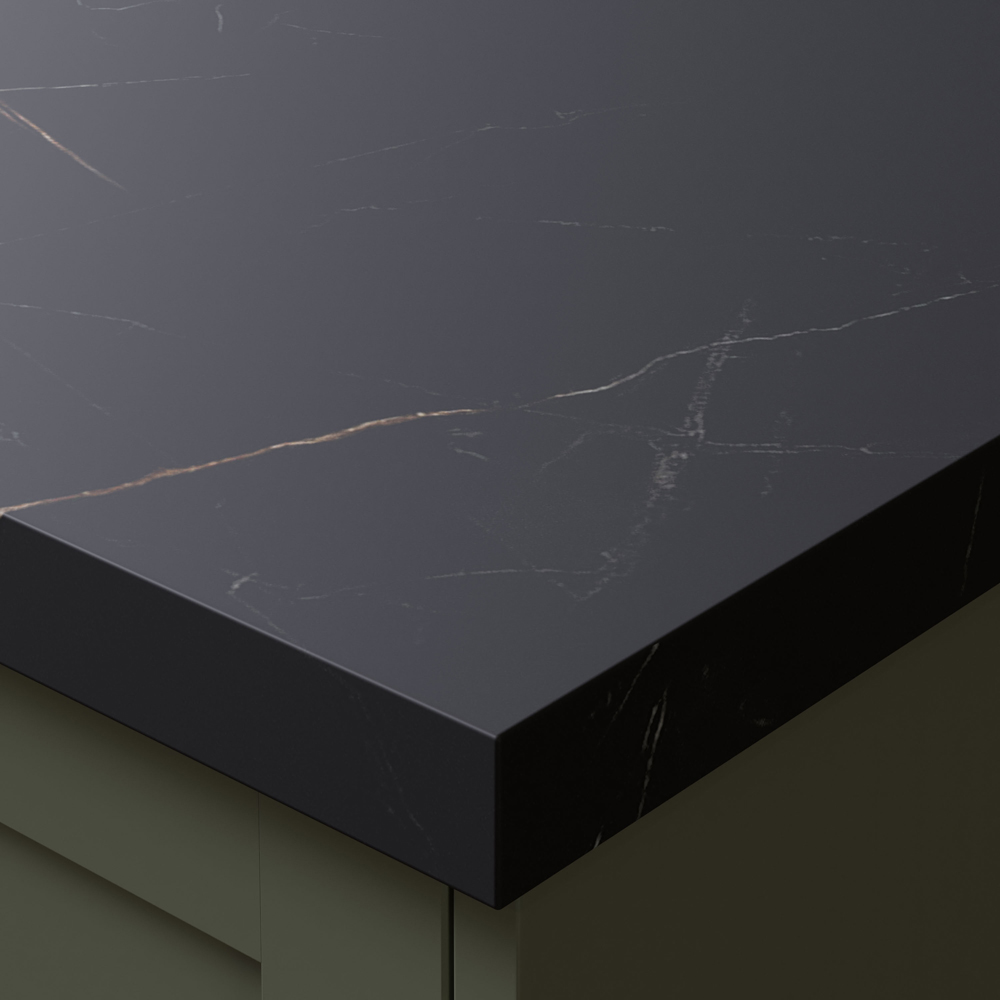 Omega Modern Laurent Marble Laminate Square Edge Kitchen Worktop 3000 x 620x 38mm Image 3