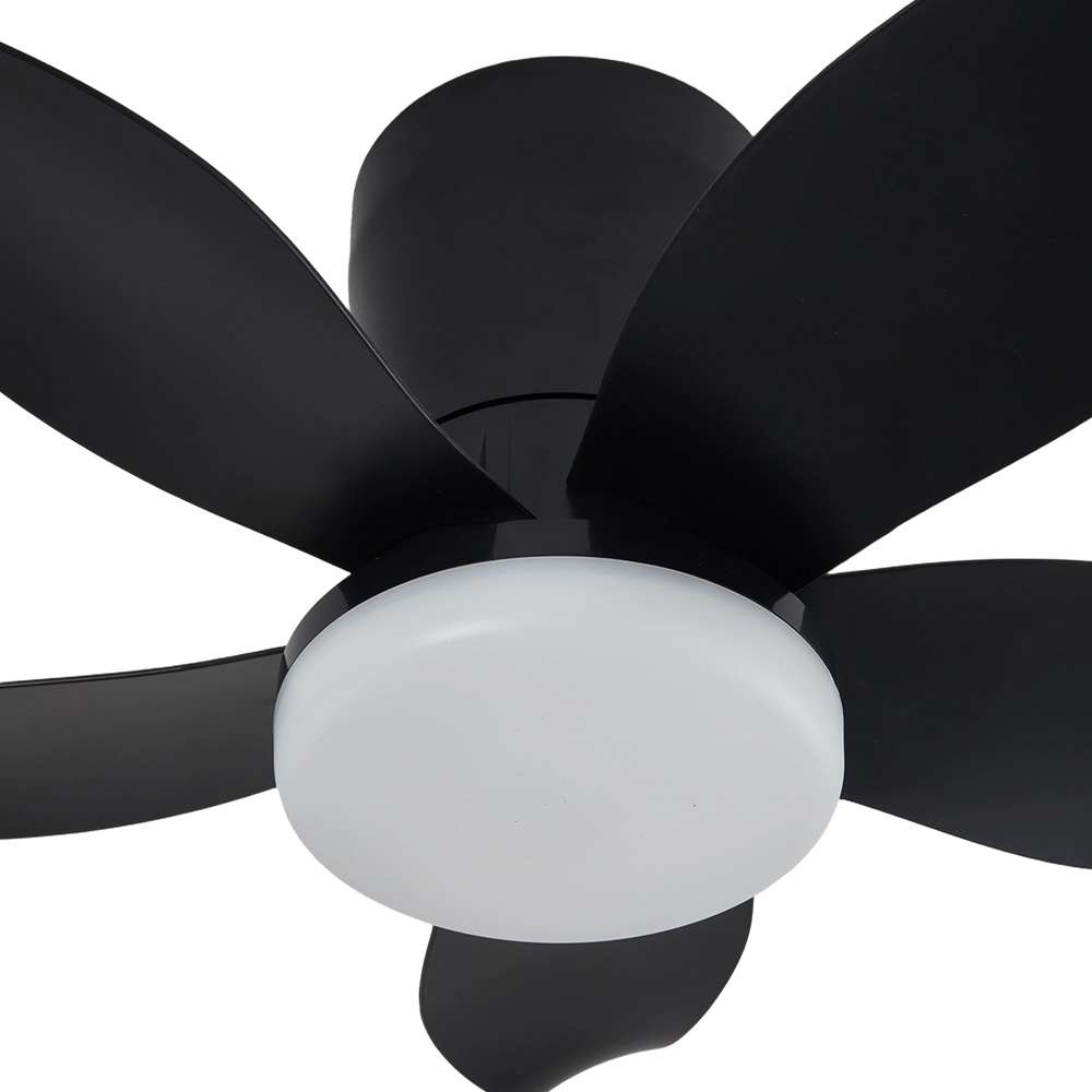 Living and Home Black LED Ceiling Fan with App and Remote Control 63cm Image 3