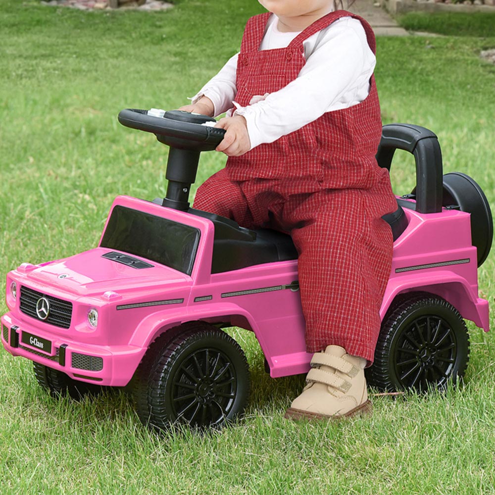 Kids Pink Foot-To-Floor Sliding Car with Interactive Features 12-36 months Image 2