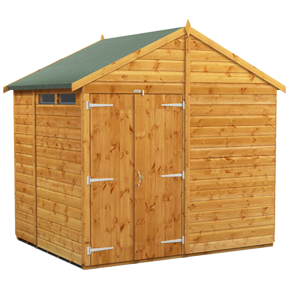 Power Sheds 6 x 8ft Double Door Apex Security Shed Image 1