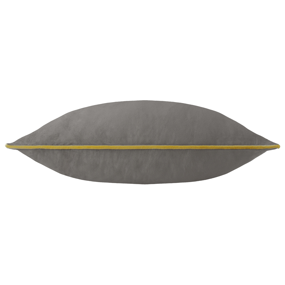 Furn Meridian Charcoal and Moss Velvet Cushion 45 x 45cm Image 3