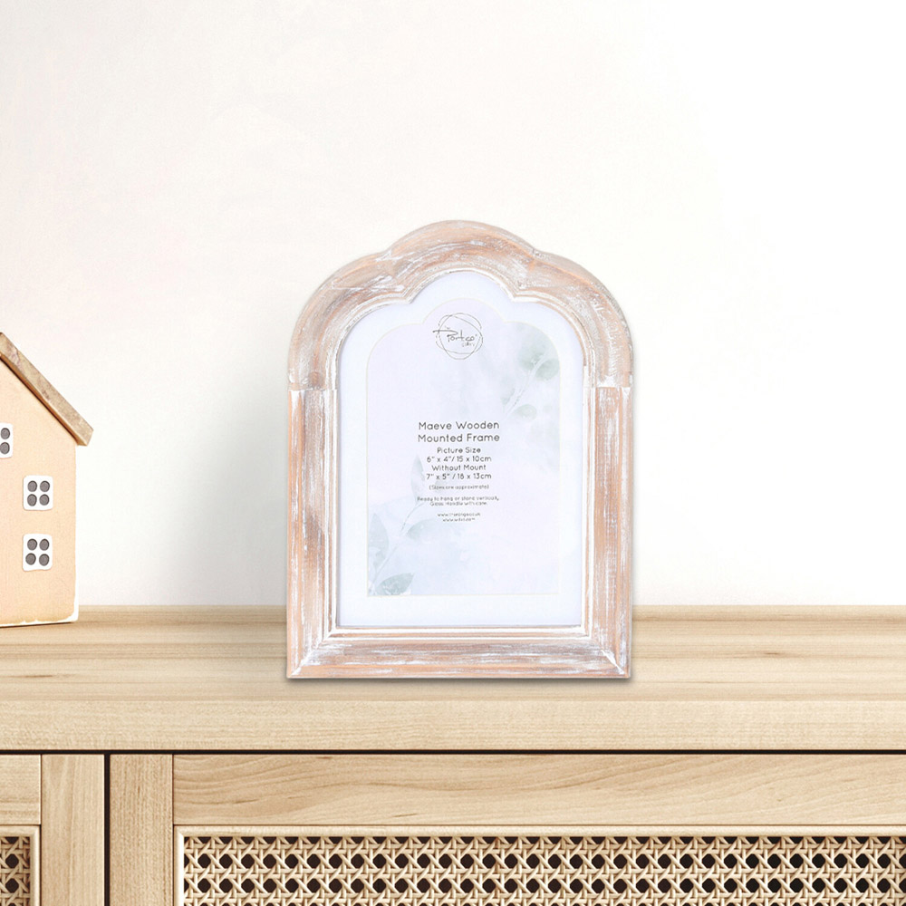 Maeve Wooden Mounted Frame Natural 6 x 4inch Image 2