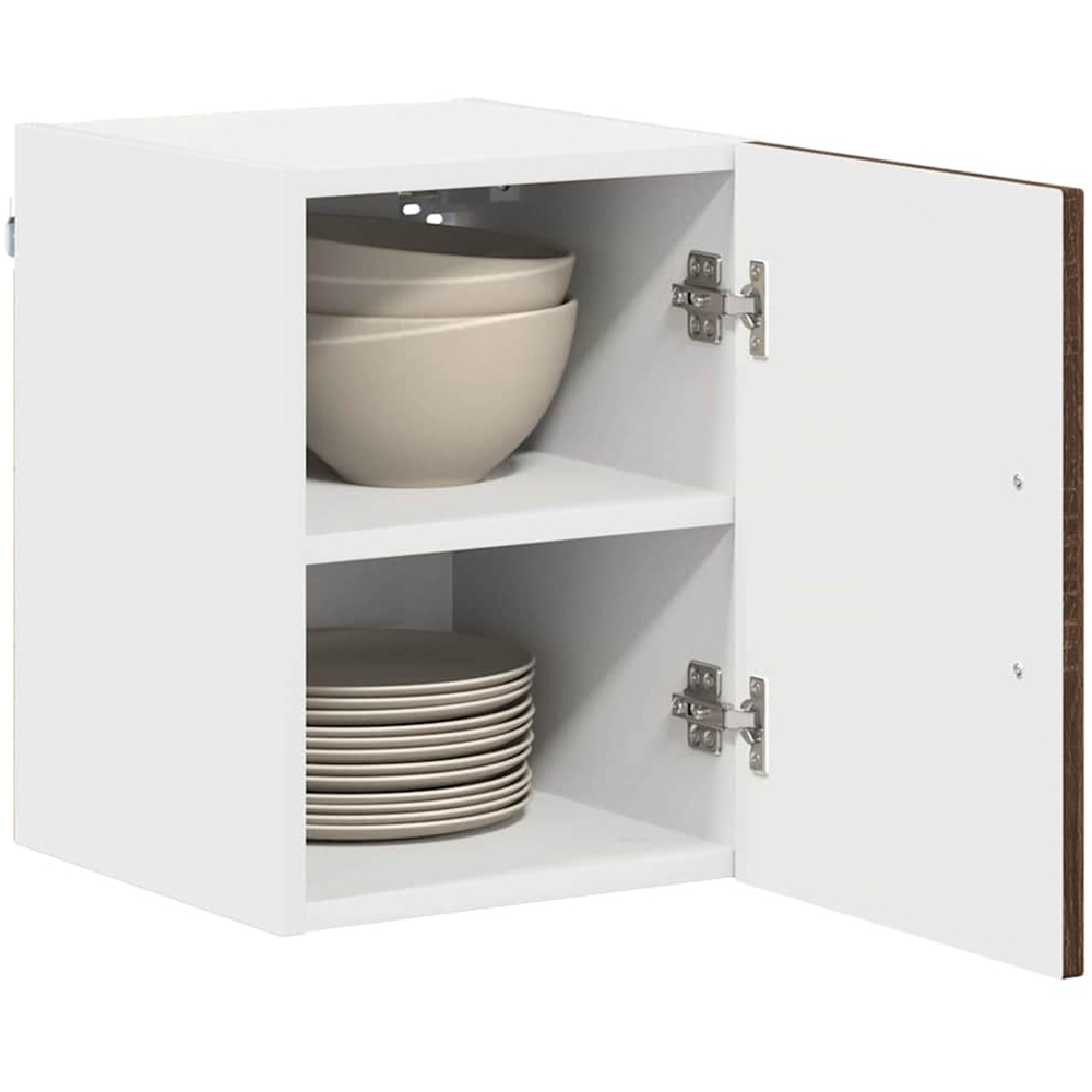 vidaXL Kalmar Single Door Brown Oak Wall Mounted Kitchen Cabinet Image 3