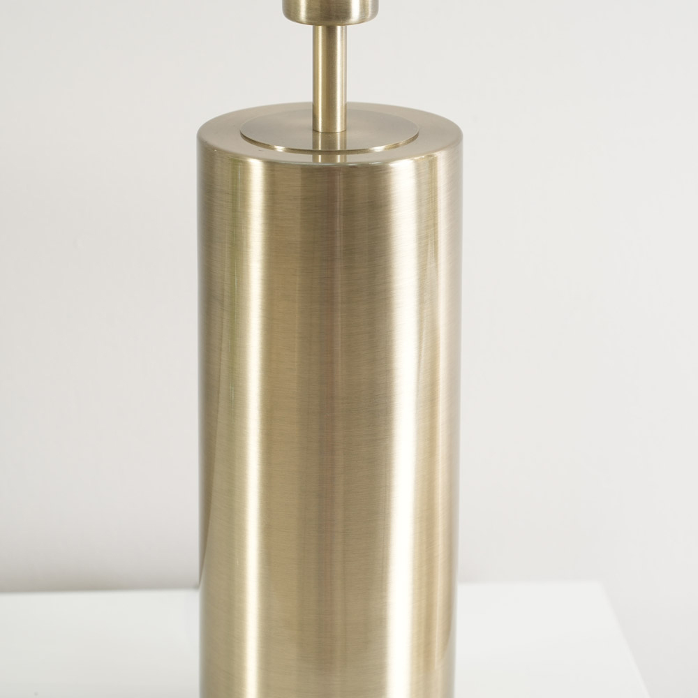 ValueLights Lexy Reni Navy Blue Velvet and Antique Brass Shade Touch LED Table Lamp Image 4