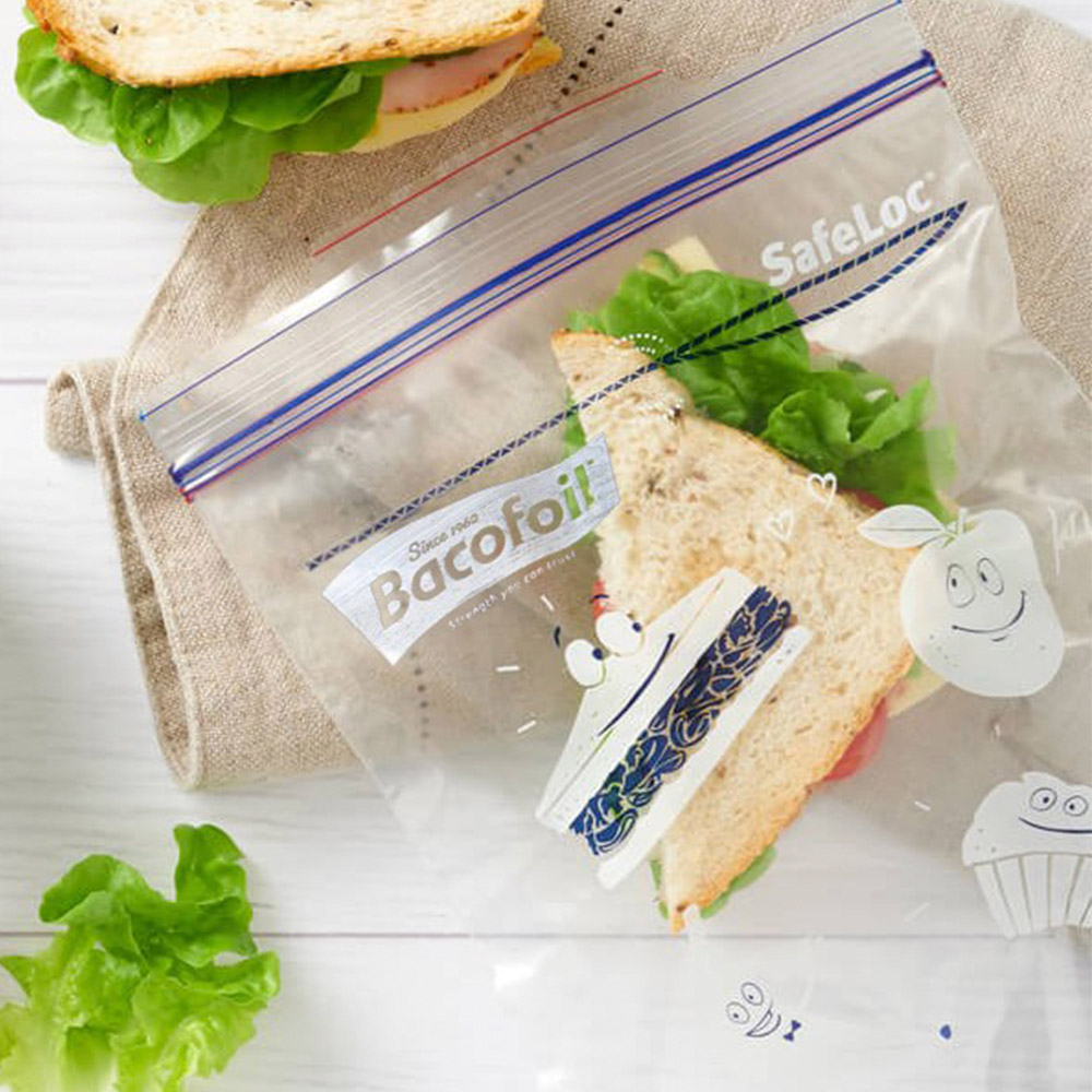 Bacofoil SafeLoc Sandwich Bags Clear Small 25 Pack Image 3