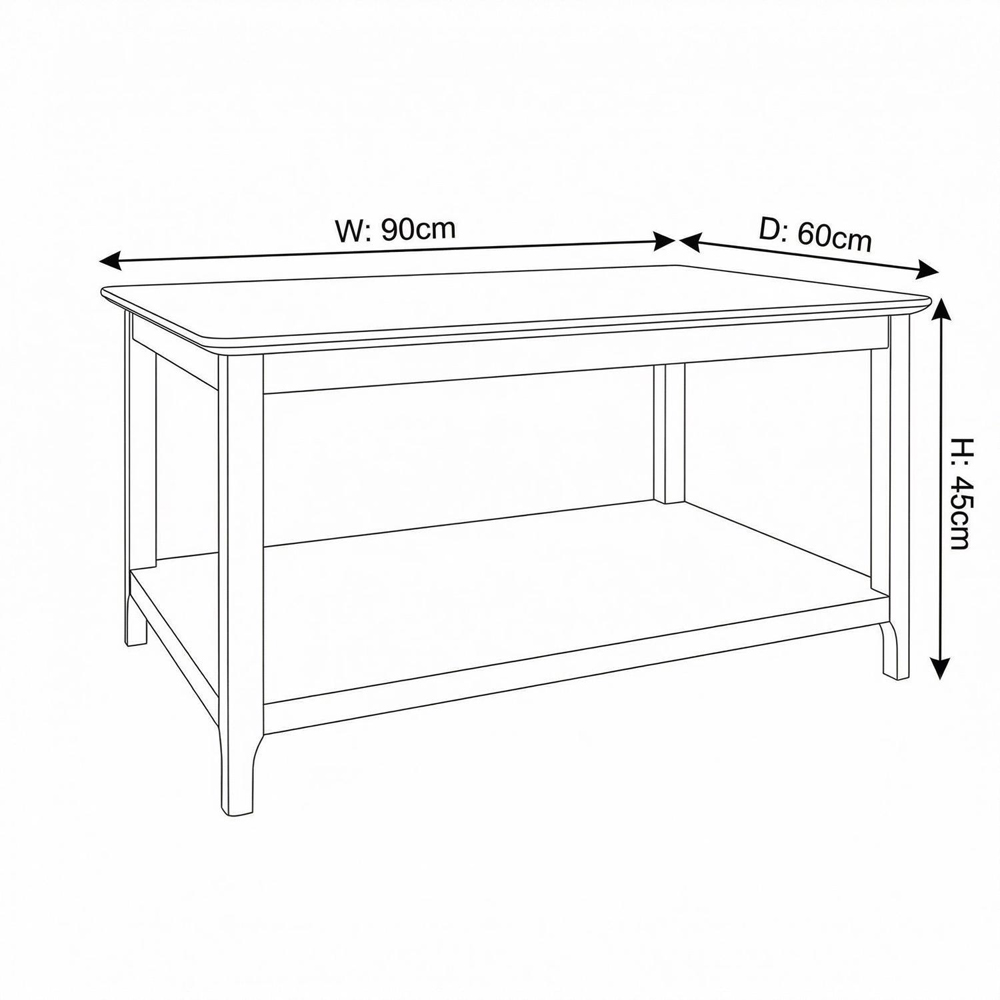 FWStyle Taberno Sage Green and Oak Coffee Table Image 7