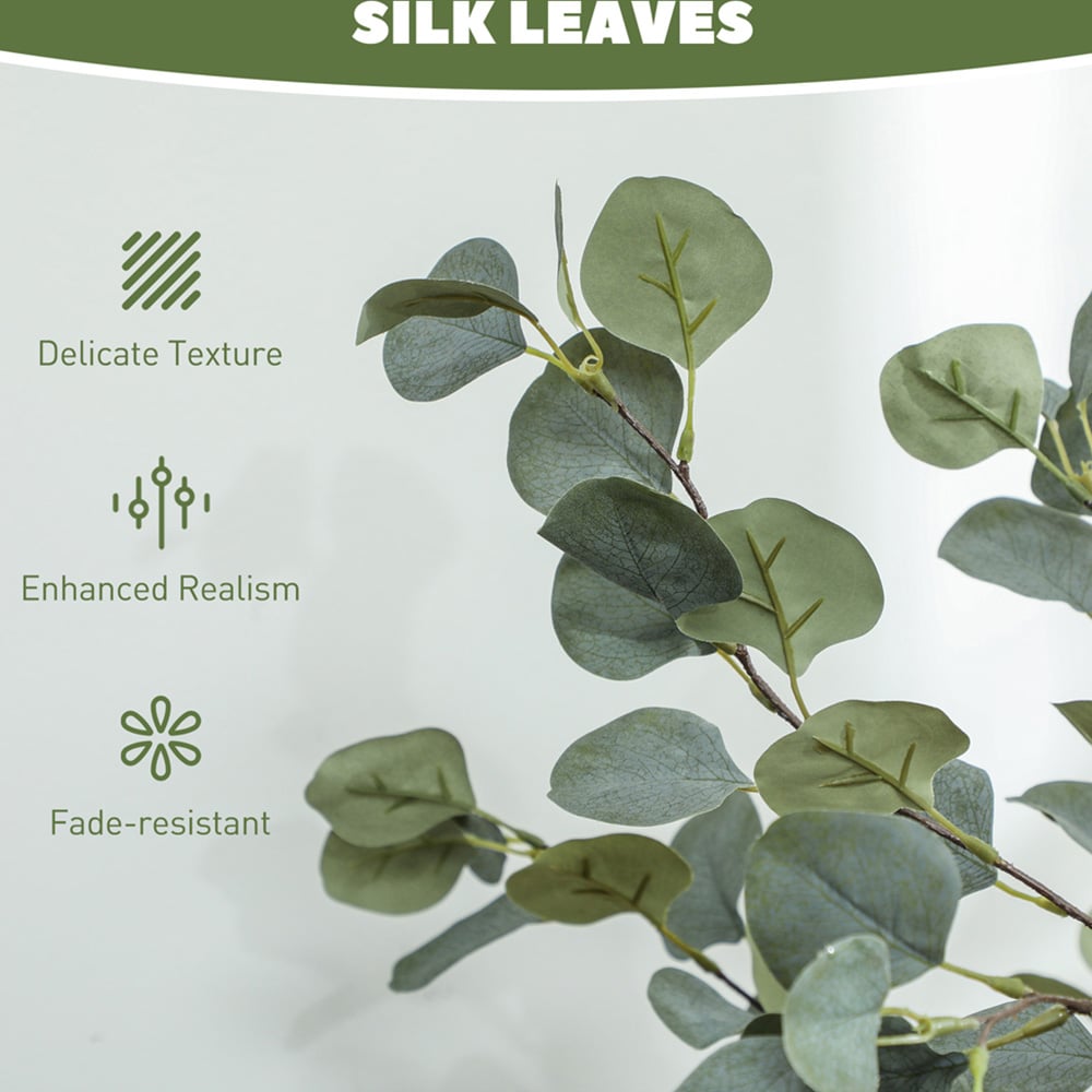 Portland Artificial Silk Eucalyptus Plant 150cm Image 5