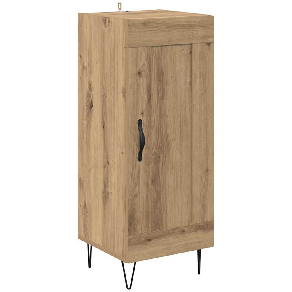 vidaXL 2 Door Artisan Oak Tall Slim Highboard Image 6