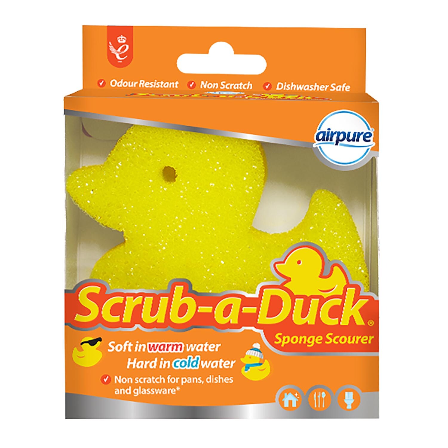 Scrub-a-Duck Sponge Scourer - Yellow Image