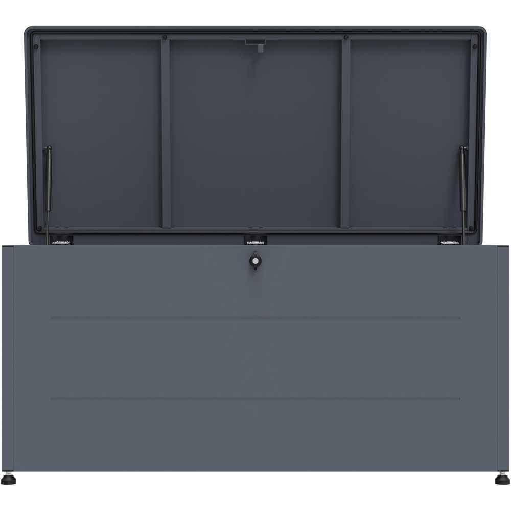 Trimetals 460L Grey Weatherproof Premium Garden Storage Box Image 3