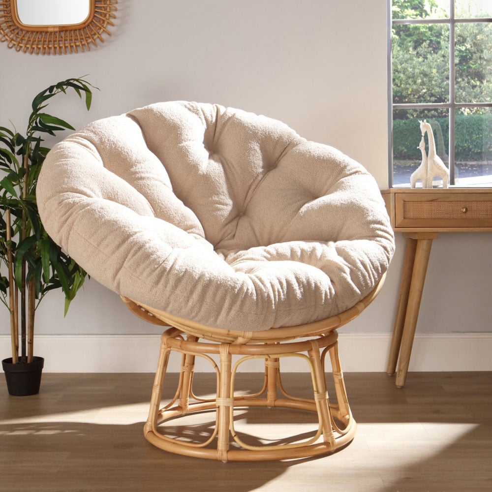 Desser Furniture Papasan Natural and Shadow Vanila Chair Image 6