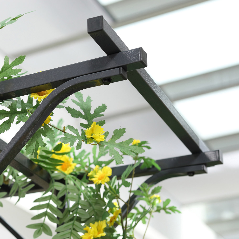Outsunny 7 x 4ft Metal Garden Arch Trellis Image 2