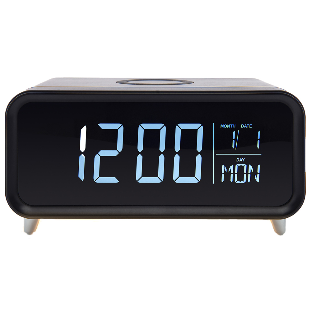 Groov-e Athena Alarm Clock with Wireless Charging Image 3