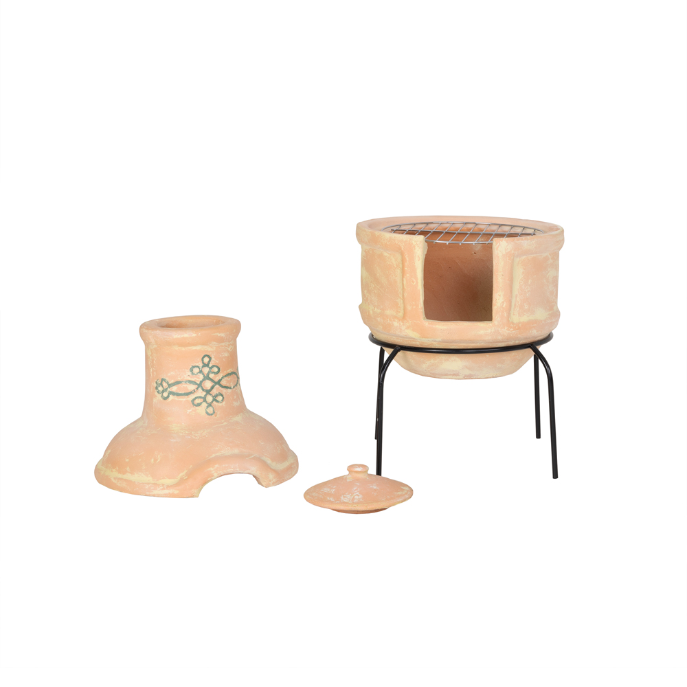 Charles Bentley Snug Rosario Chiminea with Grill Image 6