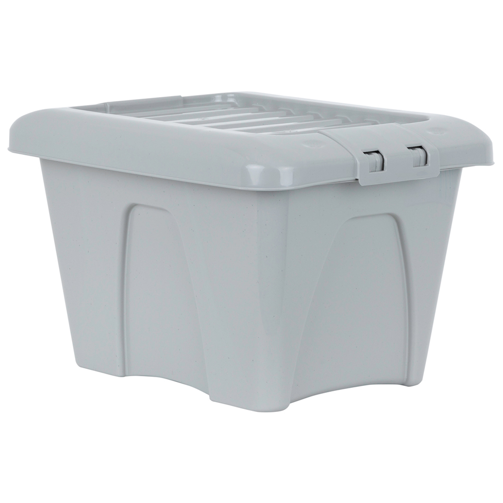 Wham 14L Soft Grey Home Upcycle Storage Box with Lid 5 Pack Image 5