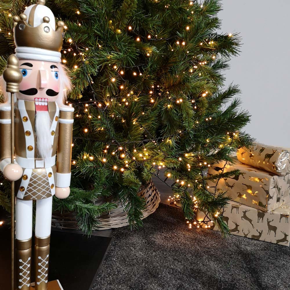 Samuel Alexander Wooden Nutcracker Soldier Decoration with Gold Body and Shoes Image 3