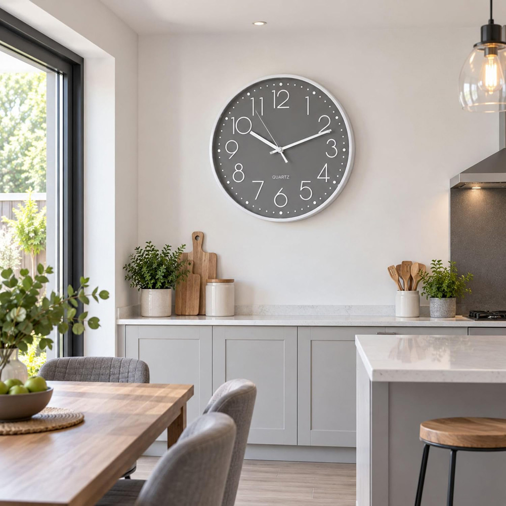 Marco Paul Grey Round Wall Clock 50cm Image 2