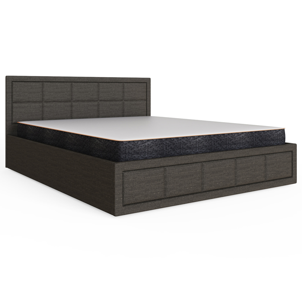 GFW Jamie King Size Grey End Lift Ottoman Bed with Memory Pocket Spring Mattress Image 4
