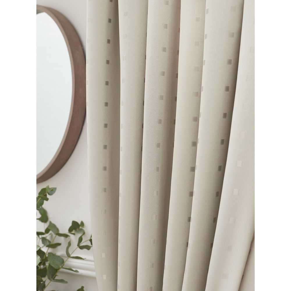 Alan Symonds Madison Cream Ring Top Curtain 229 x 183cm Image 4