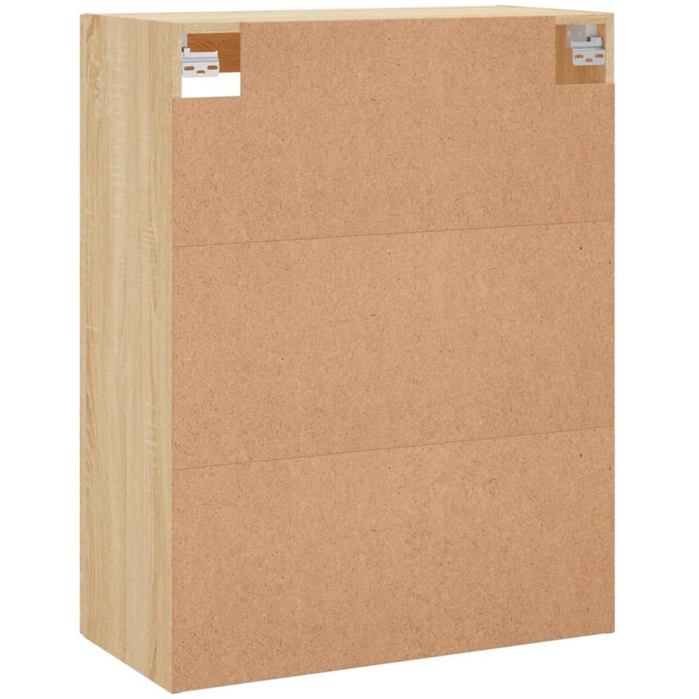 vidaXL 2 Glass Door Sonoma Oak Wall Mounted Cabinet Image 9