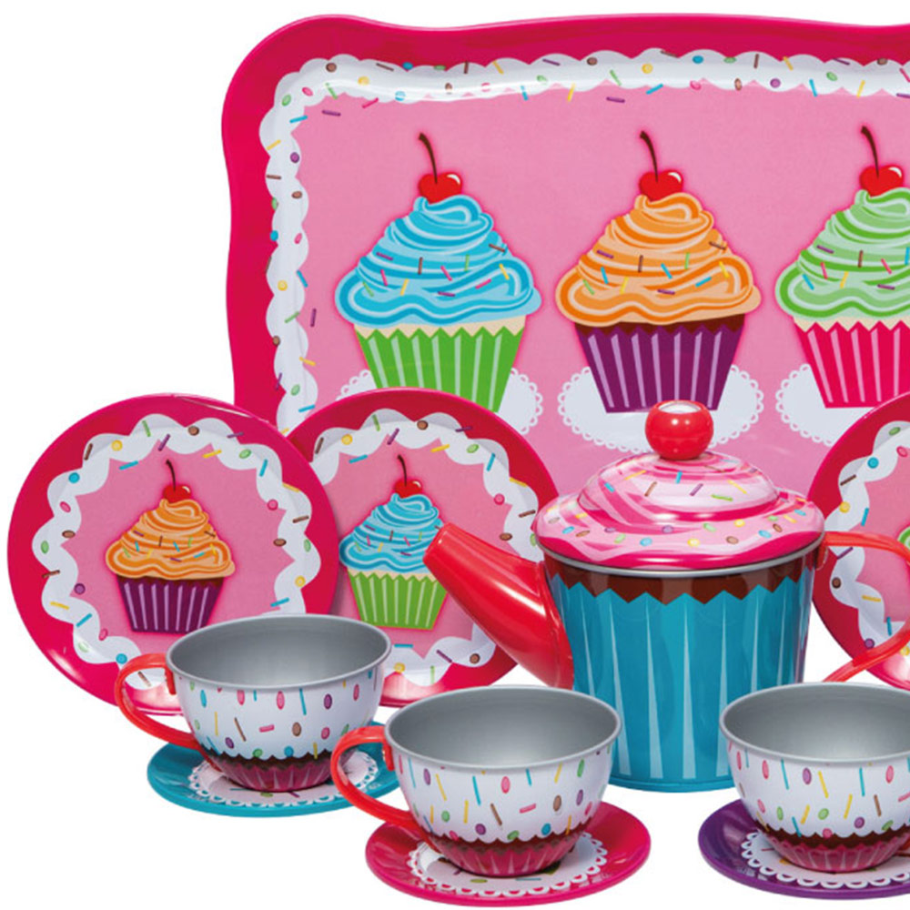 Schylling Cupcake Tin Tea Set Image 2