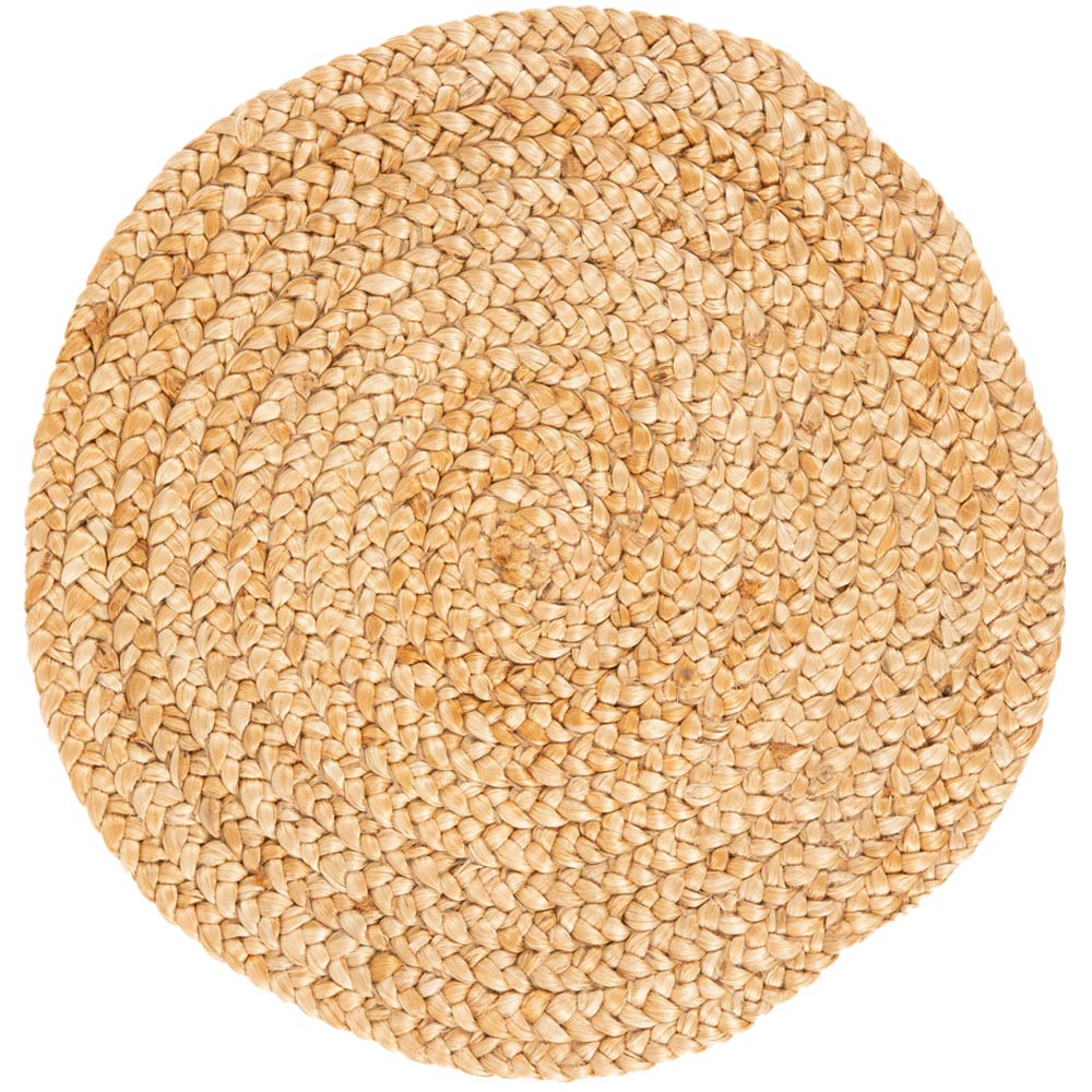 Esselle Home Heaton Natural Jute Rug DIa 90cm Image 1