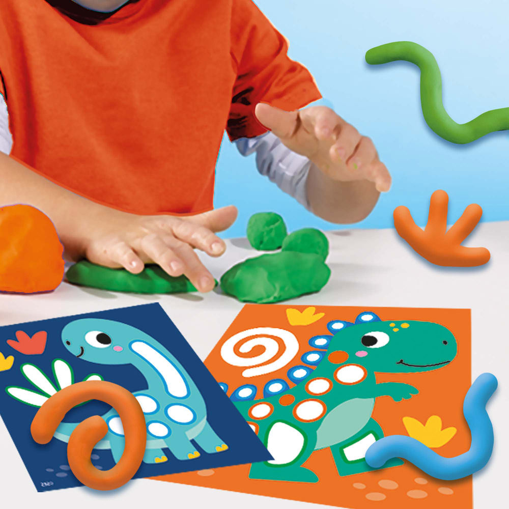 SES Creative My First Dinosaur Card Dough Activity Set Image 3