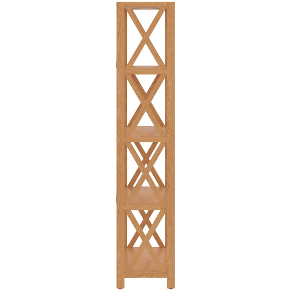 vidaXL 4 Open Shelf Brown Storage Unit Image 4