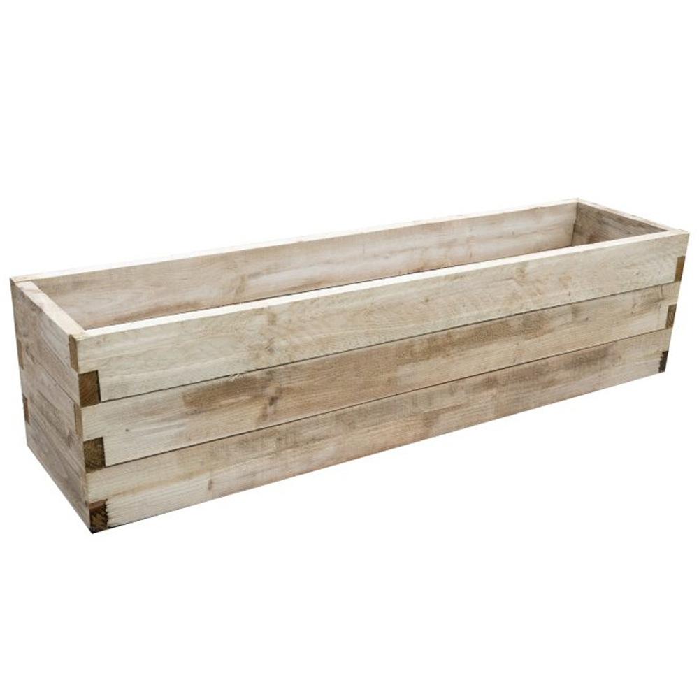 Forest Garden Timber Caledonian Trough Raised Bed Image 1