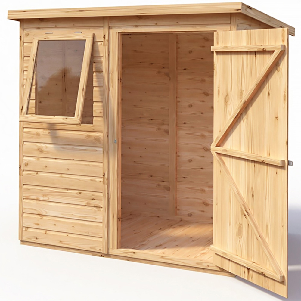 Shire 6 x 4ft Shiplap Pent Shed Image 4