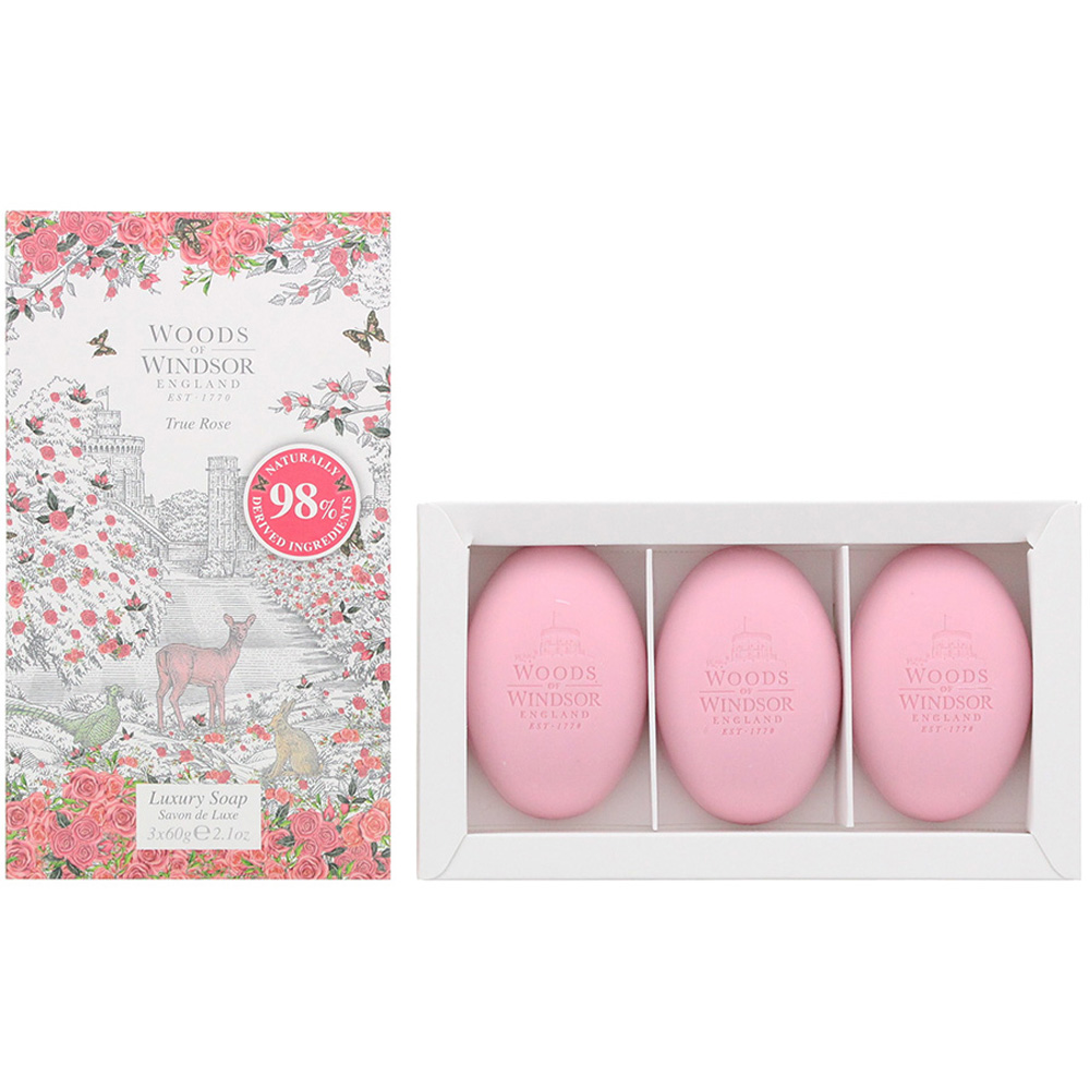 Woods Of Windsor True Rose Soap 60g 3 Pack Image 2