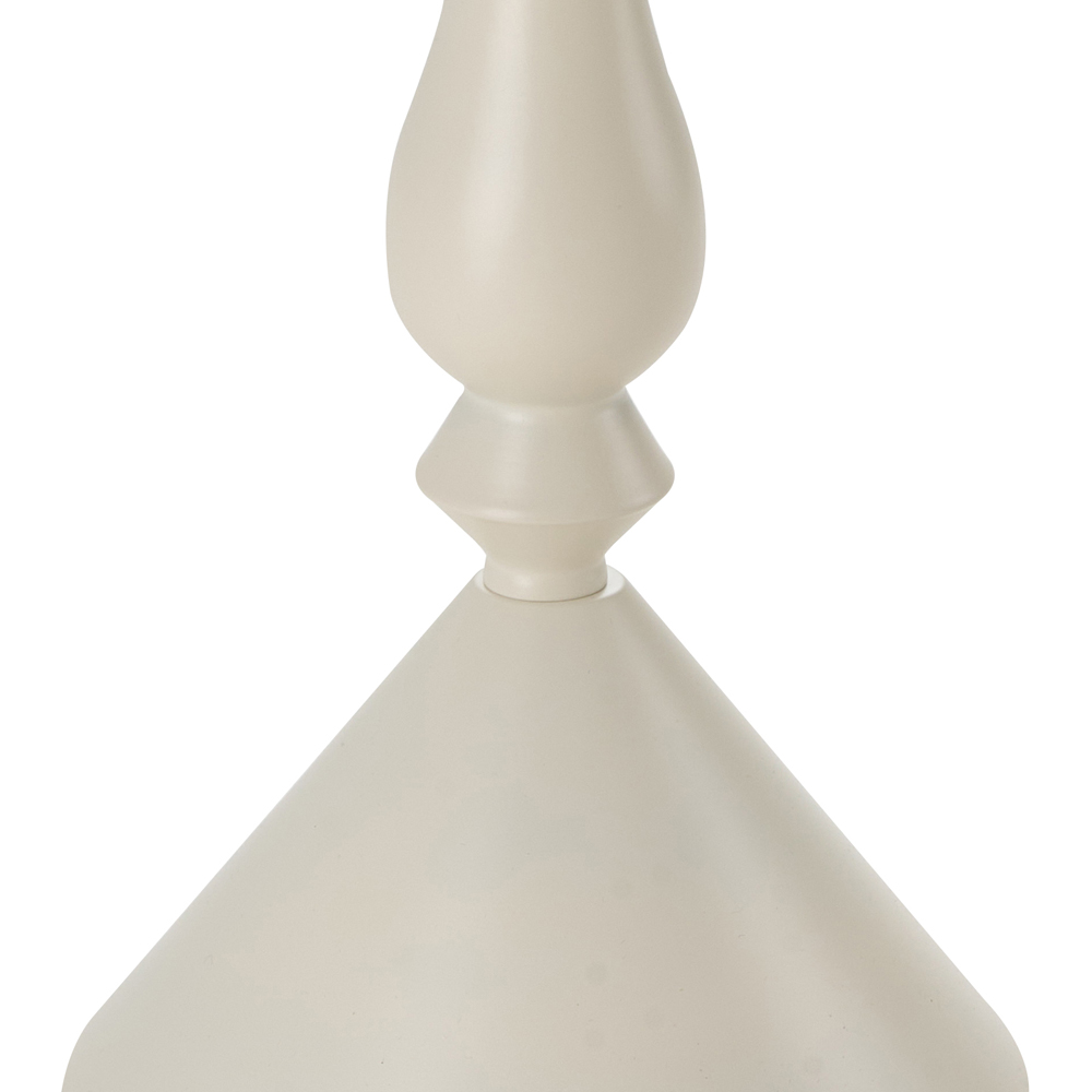 Living and Home Cream White Round Conical Base Side Table Image 6