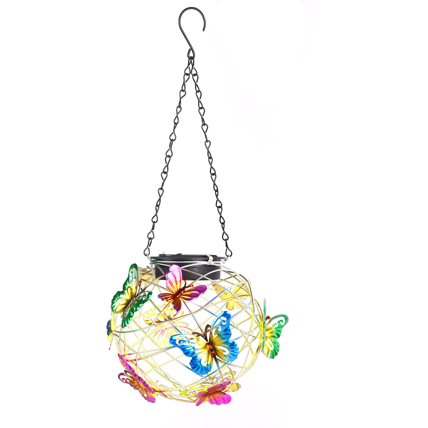 Solar Butterfly Hanging Ball Light Image 3
