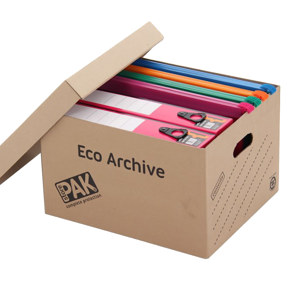 StorePAK Flat Packed Eco Archive Storage Boxes 5 Pack Image 3