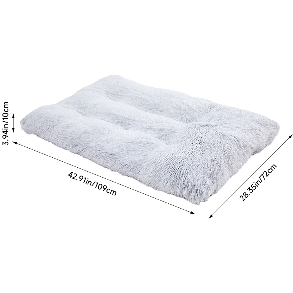 H&O Direct Thick Fluffy long Plush Pet Mat 109 x 72cm Image 5