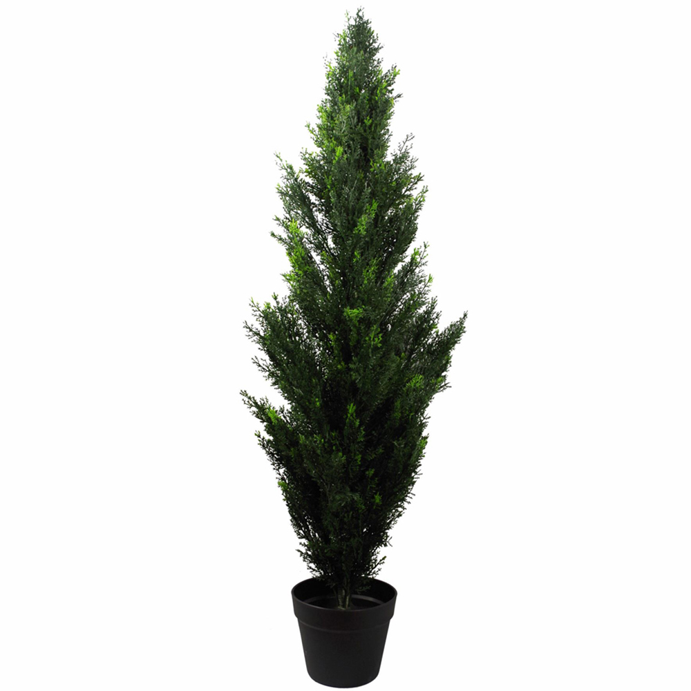 Botanik Cypress UV Cedar Artificial Topiary Tree Image 1