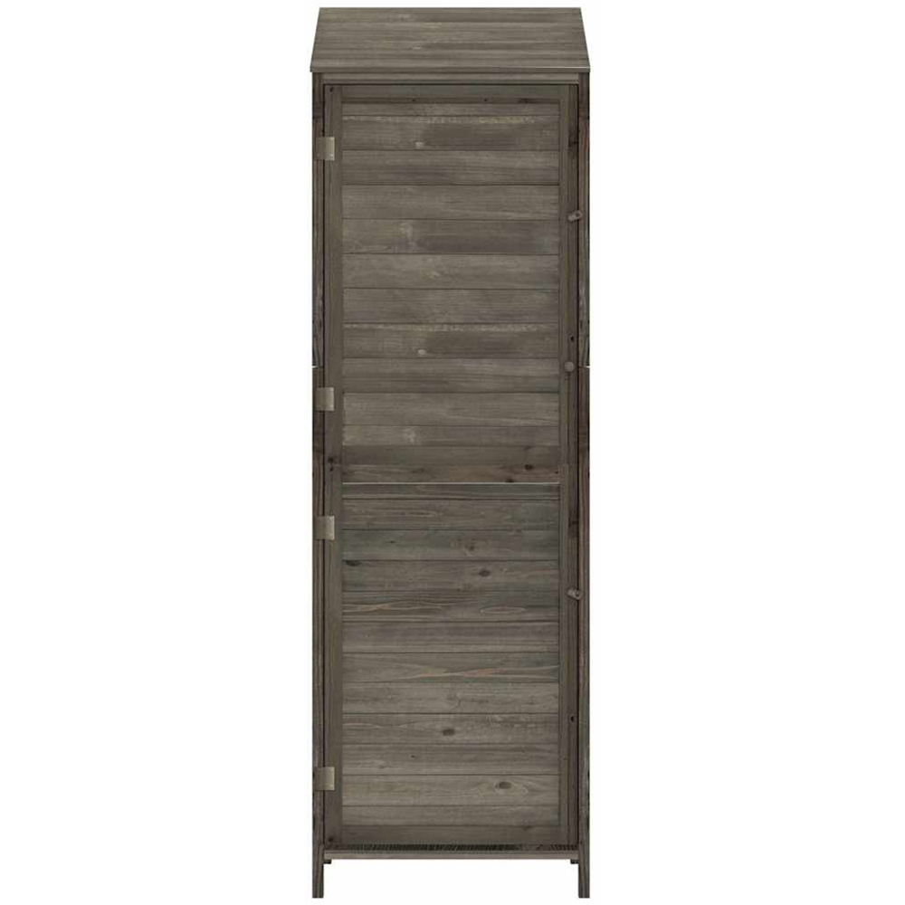 vidaXL 1.8 x 1.7ft Anthracite Wooden Pent Garden Shed Image 4