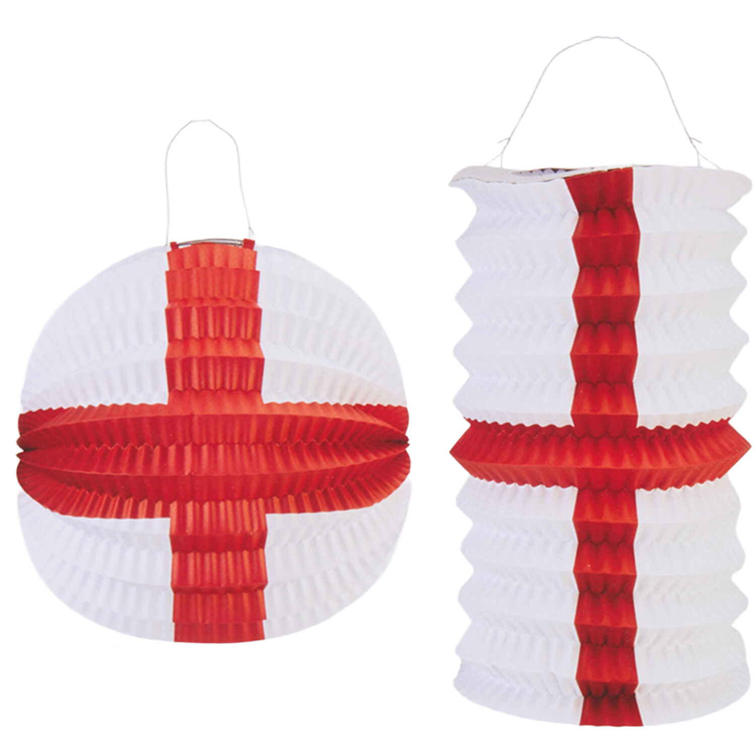 Pack of 2 World Cup 2026 England Paper Lanterns Image 2