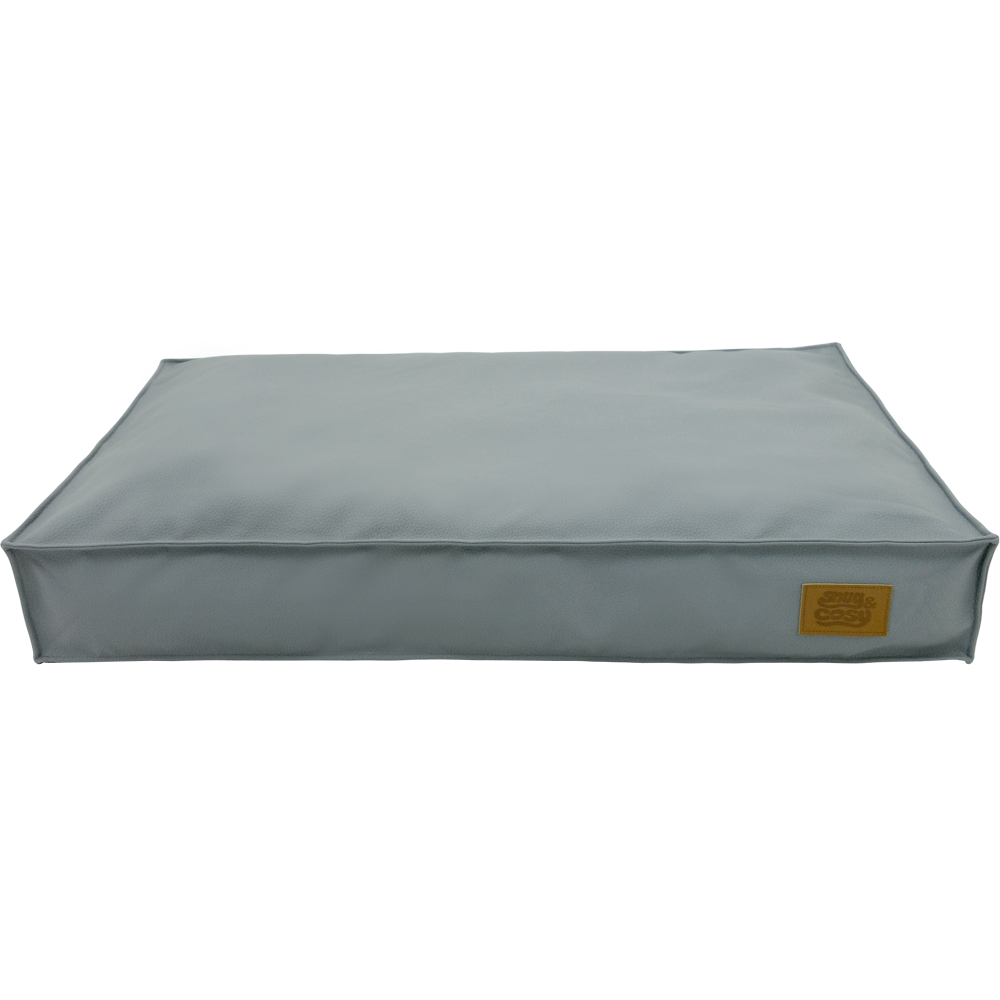 Snug & Cosy Monza Medium Blue Dog Lounger Bed Image 1