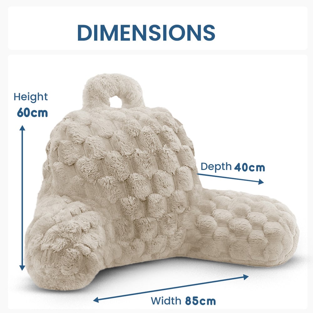 Velosso Cream Chunky Popcorn Back Pillow 65 x 55cm Image 5