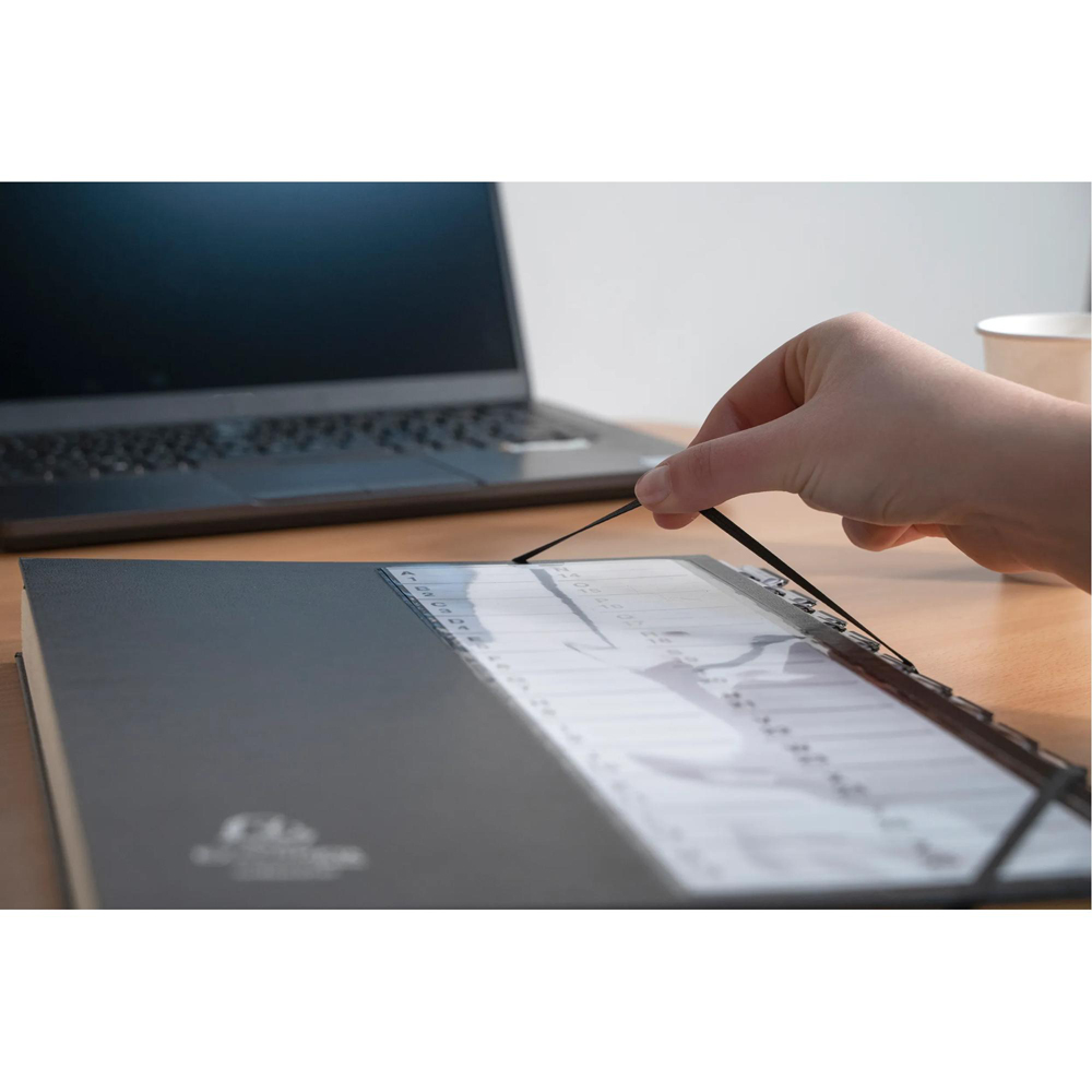 Exacompta A4 Black Multipart File with Elastic Straps and A-Z Tabs Image 4