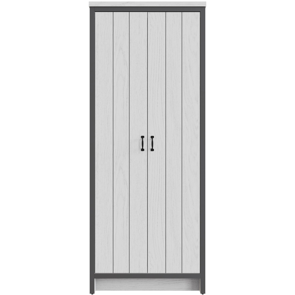 GFW Boston 2 Door White Oak Wardrobe Image 3